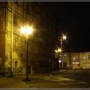 Kwidzyn, spichlerz w nocy